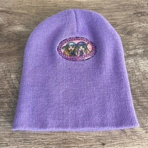 Lil Bratz Doll Purple Knit Hat Beanie Kids Size 4-6x